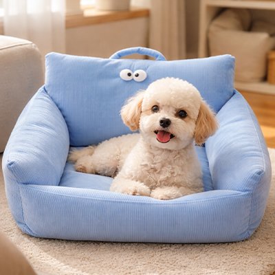 Canapé Chien bleu ciel pour petit chien
