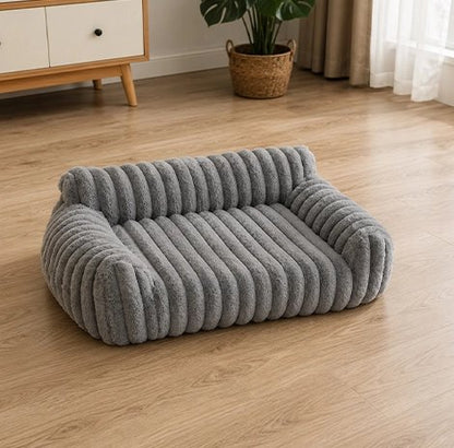 Canapé pour Chien gris Matière douce en peluche