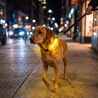 Collier Chien lumineux
