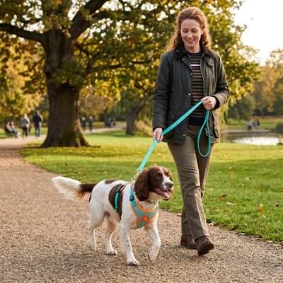 Harnais pour Chien dans le parc 
