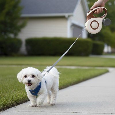 Laisse enrouleur chien robuste et résistant de 3M à 5 mètres