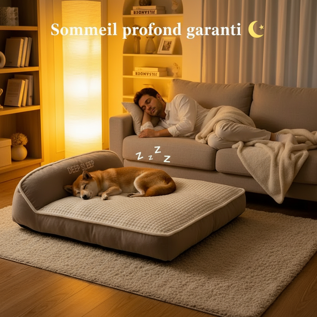 Lit marron sommeil profond