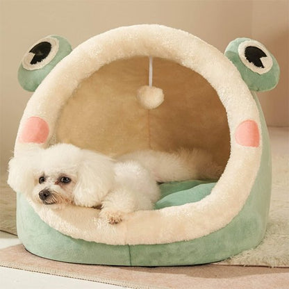Lit pour chien confortable forme niche 