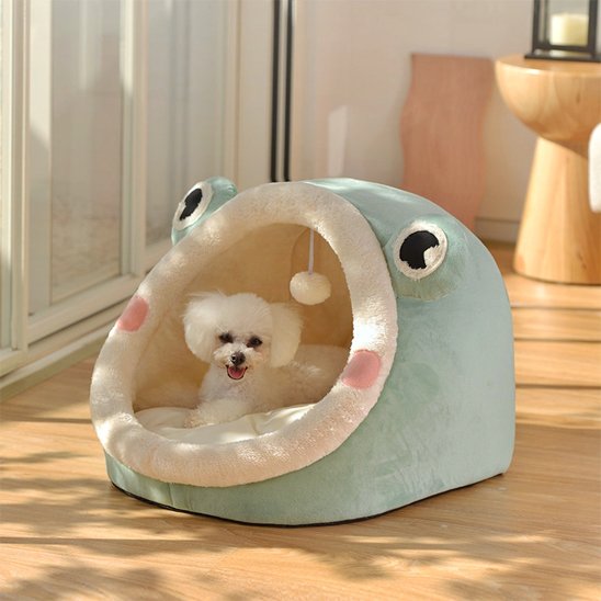 Lit pour chien petite taille Peluche avec lit Amovible