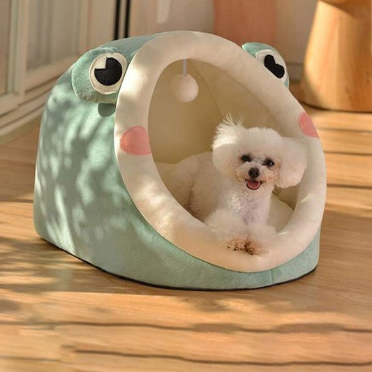 Lit pour chien vert moderne