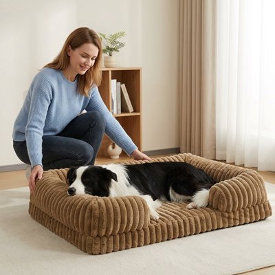 Panier pour Chien dormait couleur marron Confort Douillet