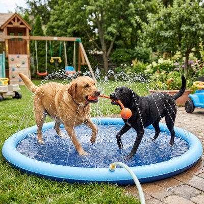 Piscine pour Chien spacieux avec fond antidérapant 