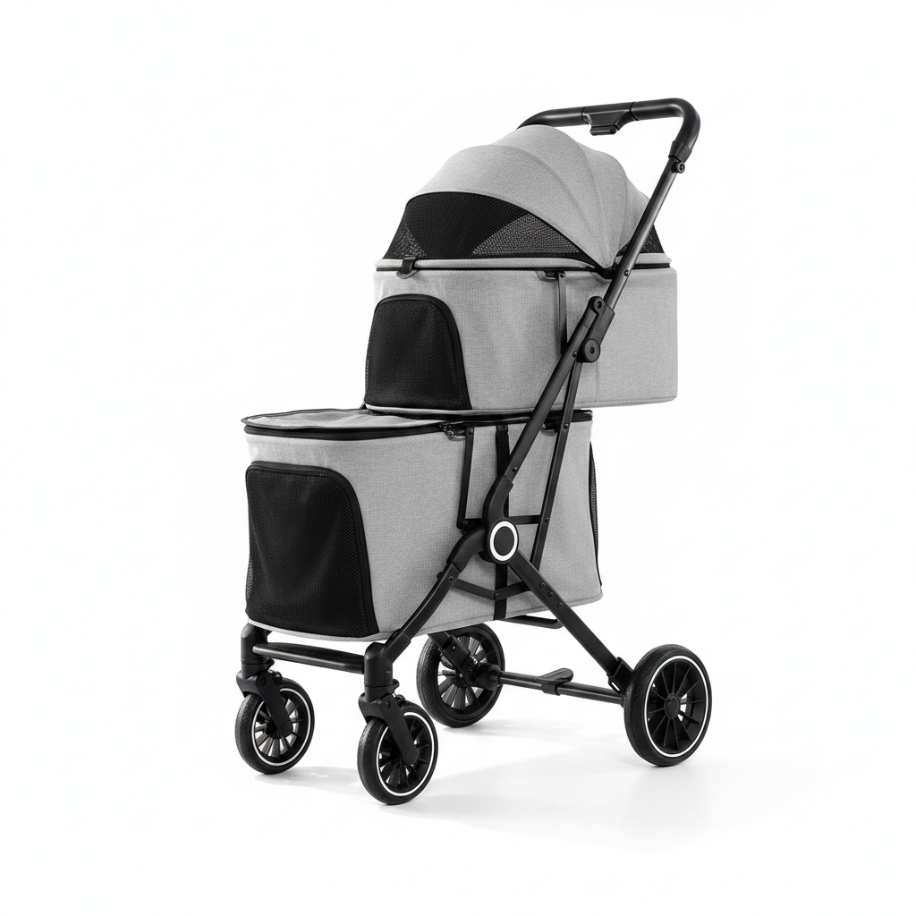 poussette pour chien double | 3-en-1 Double Confort