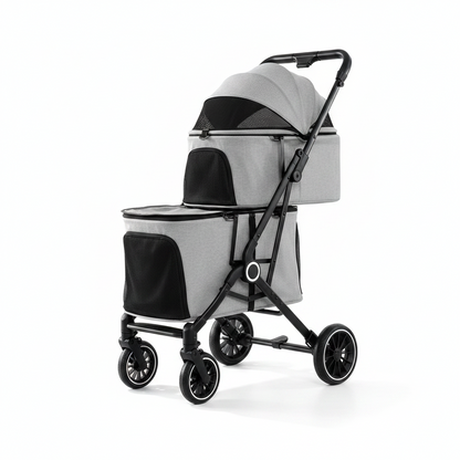 poussette pour chien double | 3-en-1 Double Confort