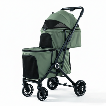 poussette pour chien double | 3-en-1 Double Confort